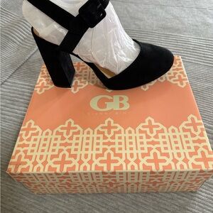 Gianni Bini Black High Heel Pumps with Ankle Strap